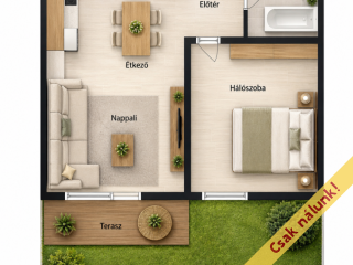 Eladó 45 m²-estársasházi lakás XIV. Kerület (Alsórákos) , Cordia lakópark, Zugló: 87'900'000 Ft