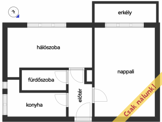 Eladó 52 m²-estársasházi lakás XIV. Kerület (Alsórákos) , Szenice-Németpróna sarok: 78'000'000 Ft