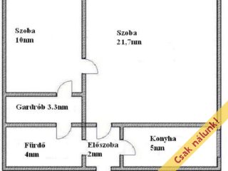 Eladó 46 m²-estársasházi lakás XIV. Kerület (Füredi lakótelep) , Csertő utca: 54'900'000 Ft
