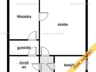 Eladó 46 m²-estársasházi lakás XIV. Kerület (Füredi lakótelep) , Füredi lakótelep: 48'000'000 Ft