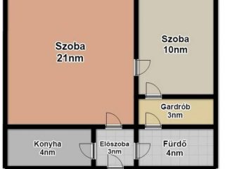 Eladó 46 m²-estársasházi lakás XIV. Kerület (Füredi lakótelep) , Füredi park: 59'900'000 Ft