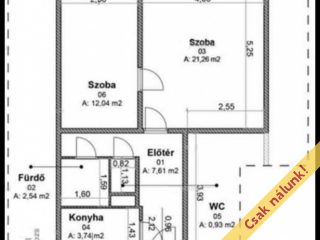 Eladó 49 m²-estársasházi lakás XIV. Kerület (Füredi lakótelep) , Füredi utca: 59'900'000 Ft