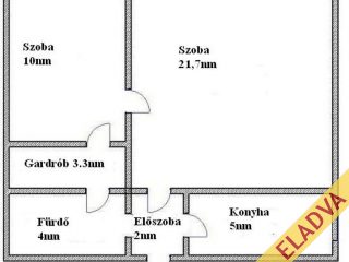 Eladó 46 m²-estársasházi lakás XIV. Kerület (Füredi lakótelep) , Ond vezér útja: 59'900'000 Ft