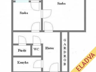 Eladó 50 m²-estársasházi lakás XIV. Kerület (Füredi lakótelep) , Park felőli lépcsőházban, Vezér utca: 64'900'000 Ft