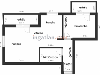 Kiadó 42 m²-estársasházi lakás XIV. Kerület (Herminamező) , Gépkocsi beállóval, Columbus utca: 280'000 Ft