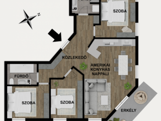 Eladó 94 m²-estársasházi lakás XIV. Kerület (Herminamező) , Levendula lakóparkban: 159'700'000 Ft