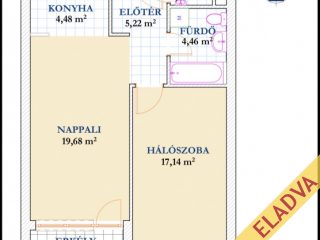 Eladó 54 m²-estársasházi lakás XIV. Kerület (Istvánmező) , Istvánmezei utca: 87'000'000 Ft