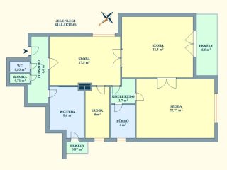 Eladó 94 m²-estársasházi lakás XIV. Kerület (Istvánmező) , Stefánia út: 129'000'000 Ft