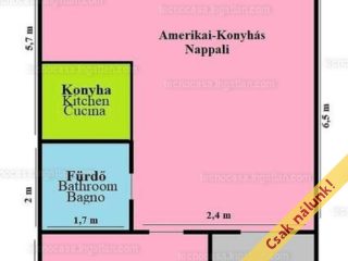 Eladó 42 m²-estársasházi lakás XIV. Kerület (Nagyzugló) , Portaszolgálat-konditerem-szauna: 63'900'000 Ft