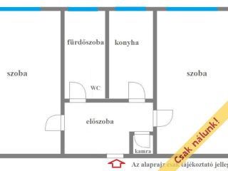 Eladó 49 m²-estársasházi lakás XIV. Kerület (Törökőr) , Táborhely utca: 59'900'000 Ft
