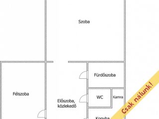 Eladó 50 m²-estársasházi lakás XIX. Kerület (Központ) , Kossuth tér közelében: 51'900'000 Ft