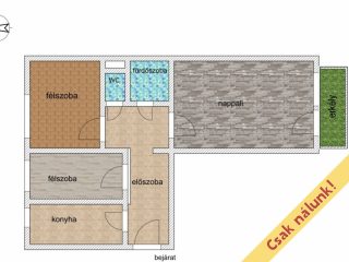 Eladó 53 m²-estársasházi lakás XIX. Kerület (Lakótelep) , Kispesti lakótelepen, Önkormányzat közelében: 64'900'000 Ft