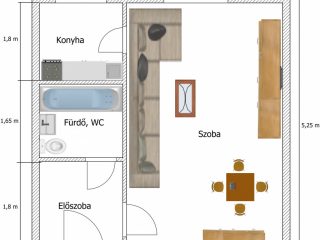 Eladó 27 m²-estársasházi lakás XIX. Kerület (Lakótelep) , Petőfi utca: 44'900'000 Ft