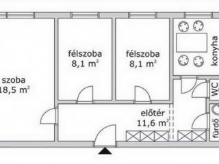 Eladó 59 m²-estársasházi lakás XIX. Kerület (Lakótelep) , Széchenyi utca: 76'000'000 Ft