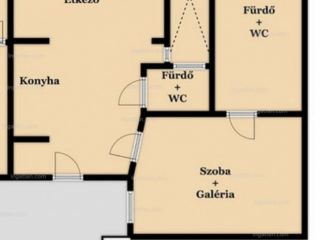 Eladó 57 m²-estársasházi lakás XV. Kerület (15) , Pázmány Péter utca: 63'000'000 Ft