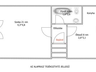 Eladó 37 m²-estársasházi lakás XV. Kerület (Rákospalota) , Bocskai utca: 45'000'000 Ft