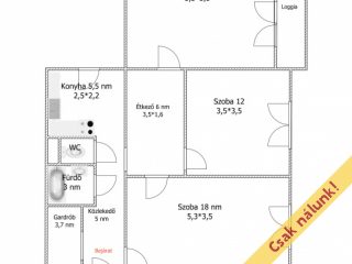 Eladó 71 m²-estársasházi lakás XV. Kerület (Újpalota) , Drégelyvár utca: 70'900'000 Ft