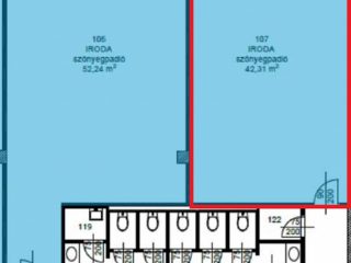 Kiadó 42 m²-esb kategóriás iroda XV. Kerület (Újpalota) , Késmárk utca: 133'000 Ft