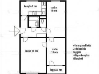 Eladó 61 m²-estársasházi lakás XV. Kerület (Újpalota) , Nyírpalota út: 74'900'000 Ft