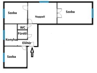 Eladó 78 m²-estársasházi lakás XV. Kerület (Újpalota) , Páskomliget utca: 85'000'000 Ft