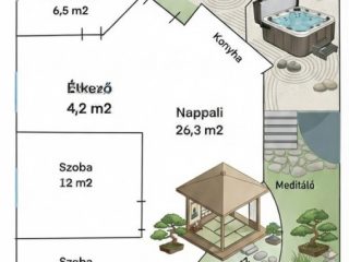 Eladó 58 m²-estársasházi lakás XV. Kerület (Újpalota) , Tompa Mihály utca: 86'000'000 Ft