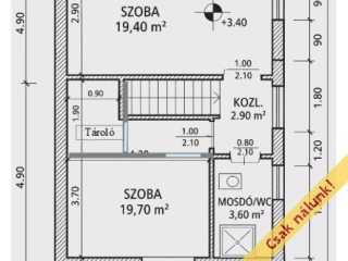 Eladó 138 m²-escsaládi ház XVII. Kerület (Rákoscsaba) , Tálpatak utca: 96'900'000 Ft