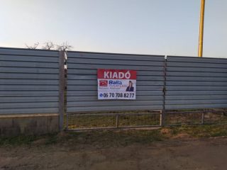 Kiadó 400 m²-estelek XVII. Kerület (Rákoscsaba Újtelep) , M0 közeli utca: 130'000 Ft