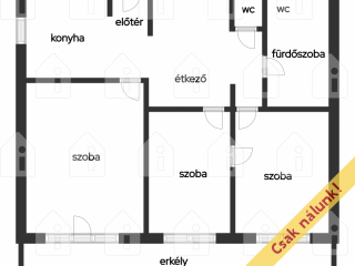Eladó 67 m²-estársasházi lakás XVII. Kerület (Rákoskeresztúr) , Pesti út: 76'900'000 Ft