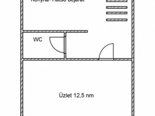Kiadó 46 m²-esüzlethelyiség utcai bejárattal XVII. Kerület (Rákoskeresztúr) , Pesti út: 170'000 Ft