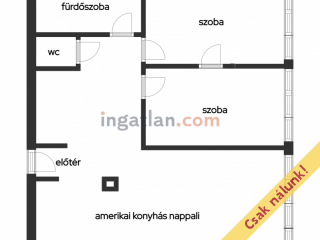 Eladó 63 m²-estársasházi lakás XVII. Kerület (Rákoskeresztúr) , Pesti úti lakótelep: 74'900'000 Ft