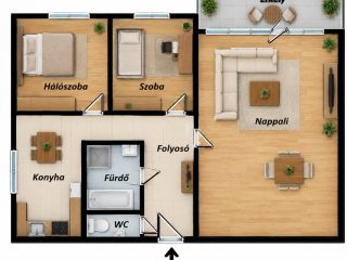 Eladó 51 m²-estársasházi lakás XVII. Kerület (Rákoskeresztúr) , Újlak utca: 61'300'000 Ft