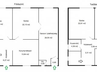 Eladó 173 m²-escsaládi ház XVIII. Kerület (Ferihegy) , Ferihegy utca: 99'900'000 Ft