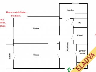 Eladó 54 m²-estársasházi lakás XVIII. Kerület (Havanna-lakótelep) , Csontváry utca: 54'900'000 Ft