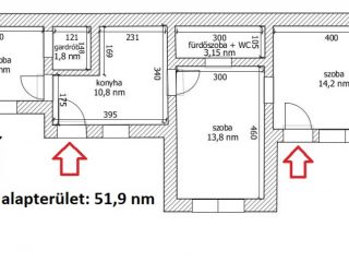 Eladó 52 m²-esházrész XVIII. Kerület (Kossuth Ferenc-telep) , Szélső utca: 49'990'000 Ft