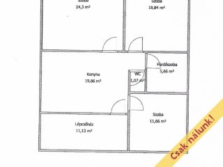 Eladó 90 m²-estársasházi lakás XVIII. Kerület (Szemeretelep) , Kassa utca: 99'000'000 Ft