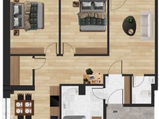 Eladó 65 m²-estársasházi lakás XX. Kerület (Erzsébetfalva) , Erzsébetfalva: 78'500'000 Ft