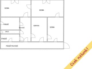 Eladó 77 m²-estársasházi lakás XX. Kerület (Erzsébetfalva) , Piac közeli utca: 62'900'000 Ft