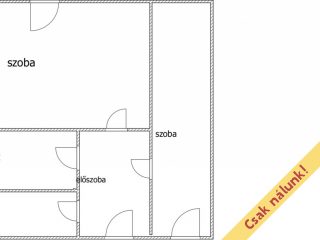 Eladó 46 m²-estársasházi lakás XX. Kerület (Erzsébetfalva) , Piachoz közeli utca: 46'000'000 Ft
