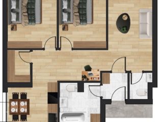 Kiadó 66 m²-estársasházi lakás XX. Kerület (Erzsébetfalva) , Tátra Apartman: 350'000 Ft