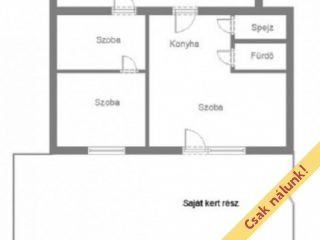 Eladó 59 m²-esházrész XX. Kerület (Kossuthfalva) , Kölcsey utca: 60'000'000 Ft