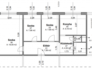 Eladó 59 m²-estársasházi lakás XXI. Kerület (Belváros (Városközpont)) , Kossuth Lajos utca: 64'900'000 Ft