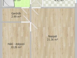 Eladó 46 m²-estársasházi lakás XXI. Kerület (Belváros (Városközpont)) , Kossuth Lajos utca: 45'900'000 Ft