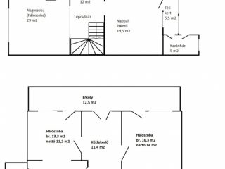 Eladó 138 m²-esikerház XXI. Kerület (Királyerdő) , Mária királyné útja: 139'990'000 Ft