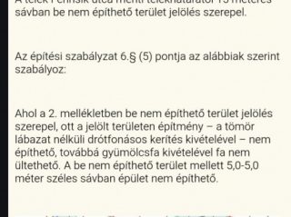 Eladó 2576 m²-estelek XXII. Kerület (Nagytétény Óhegy) , Barackos út: 19'000'000 Ft