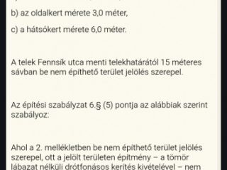 Eladó 2576 m²-estelek XXII. Kerület (Nagytétény Óhegy) , Barackos út: 19'000'000 Ft