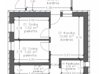 Eladó 46 m²-esházrész XXIII. Kerület (Soroksár) , Hősök tere közeli utca: 49'900'000 Ft