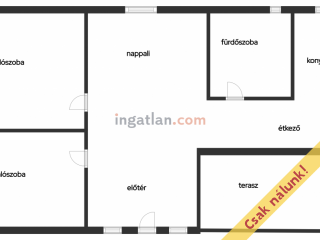 Eladó 90 m²-escsaládi ház Domony, Tavasz utca: 63'000'000 Ft