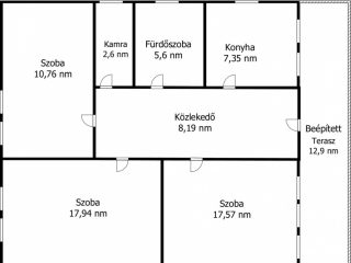 Eladó 77 m²-escsaládi ház Érd (Dombosváros) , Rekettye utca közelében utca: 77'000'000 Ft
