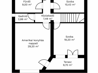Eladó 190 m²-escsaládi ház Erdőkertes, Körte utca: 134'000'000 Ft