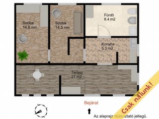 Eladó 43 m²-escsaládi ház Felsőpetény, Csokonai utca utca: 32'900'000 Ft